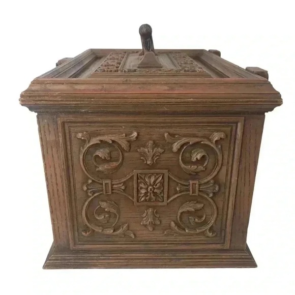 Vintage 1970s Max Klein Sewing Box – Faux Wood Plastic Storage Chest USA Made - Picture 16 of 16